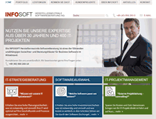 Tablet Screenshot of infosoft.de